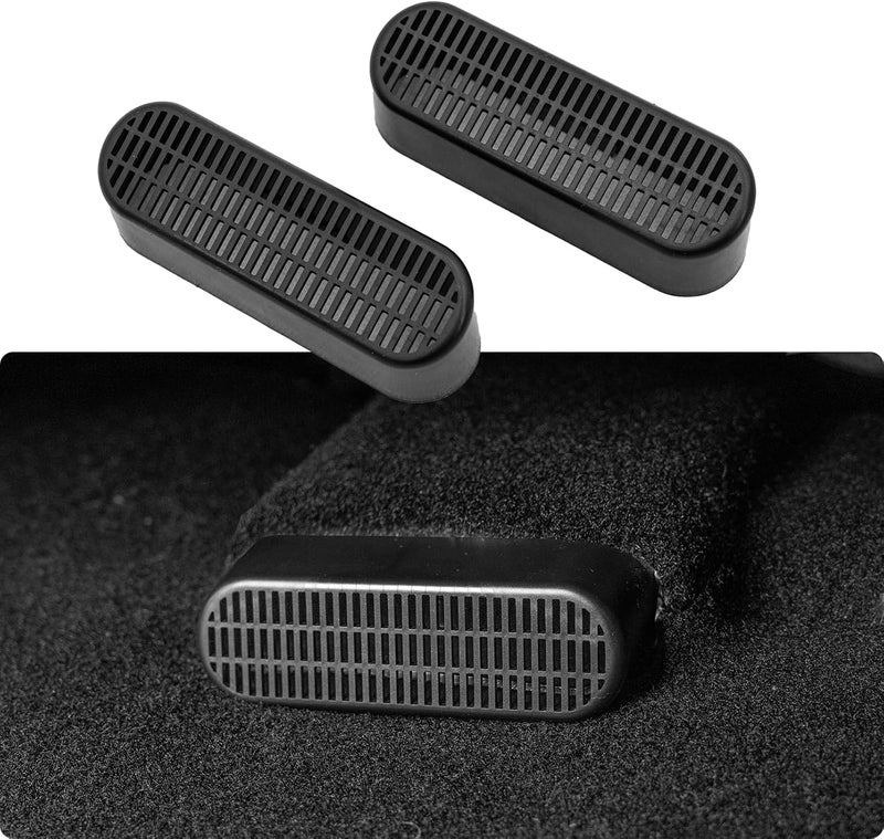 Maxzina Under Seat Vent Deflectors Compatible with 2015-2026 Ford F150 Rear Air Conditioning Vent Cover Plug-in Rear Floor AC Vent Filter Cooler Summer Air Vent Extension for 2025 F-150 Accessories - Image 1